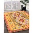 thumbnail image 3 of Ahgly Company Machine Washable Indoor Rectangle Contemporary Beer Orange Area Rugs, 8' x 12', 3 of 7