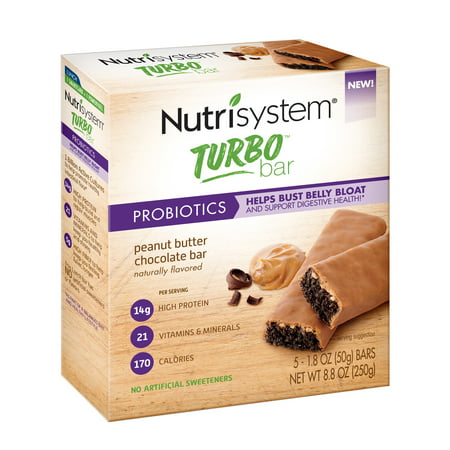 Nutrisystem Turbo Chocolate Peanut Butter Bar, 1.8 oz 30 (Best Fiber Bars For Weight Loss)