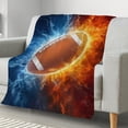 thumbnail image 2 of LHSHID Softball Gifts Blanket Cool Fire and Ice Softball Blanket Softball Gifts for Girls Softball Lovers Gifts Softball Team Gifts Girls Softball Gifts Softball Ideas 60x80in, 2 of 6