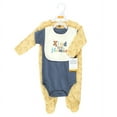 thumbnail image 2 of Hudson Baby Cotton Sleep and Play, Bodysuit and Bandana Bib Set, Kind Human, 3-6 Months, 2 of 4