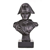 danila-souvenirs French Emperor Napoleon Bonaparte Stone Bust Statue Sculpture 5.2'' black (13 cm)