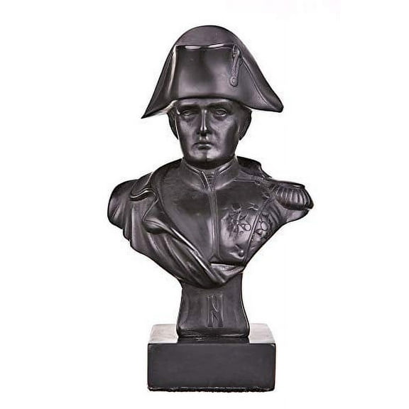 danila-souvenirs French Emperor Napoleon Bonaparte Stone Bust Statue Sculpture 5.2'' black (13 cm)