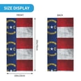 thumbnail image 3 of Cooling Neck Gaiter Face Cover Scarf North Carolina Flag Protection Mask Windproof Hiking Cycling Running For Men Women, 3 of 7