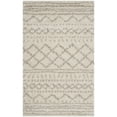 thumbnail image 5 of SAFAVIEH Arizona Teagan Geometric Shag Area Rug, Ivory/Beige, 6'7" x 9'2", 5 of 6