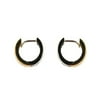 18K Two Toned Huggies