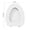 White, variant on HengDidi Soft Elongated Vinyl Toilet Seat Soft Vinyl Cover with Comfort Foam Cushioning - Fits All Standard Size Fixtures - Toile Home Decor,Kitchen,&Other