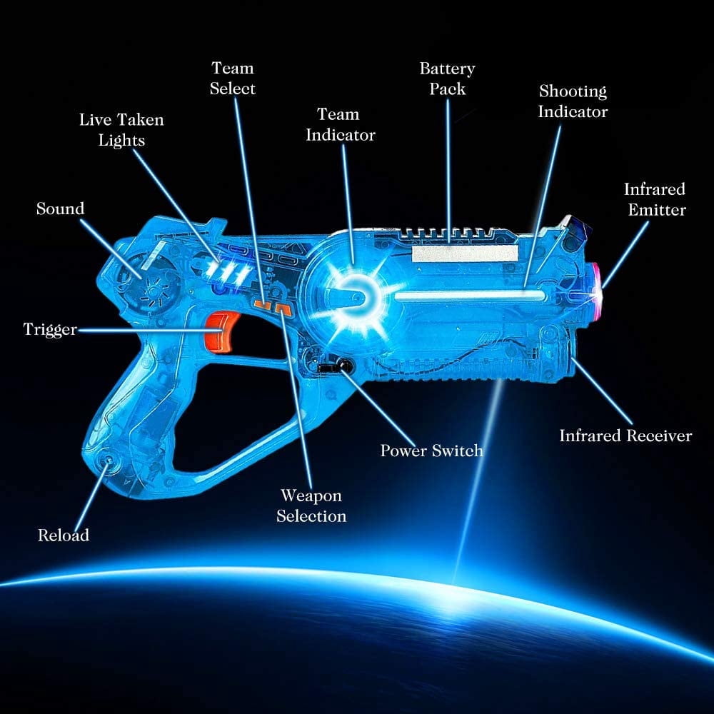 Exciting Outdoor Fun Play Laser Tag Gun Set with Flying Laser Shooting Drone