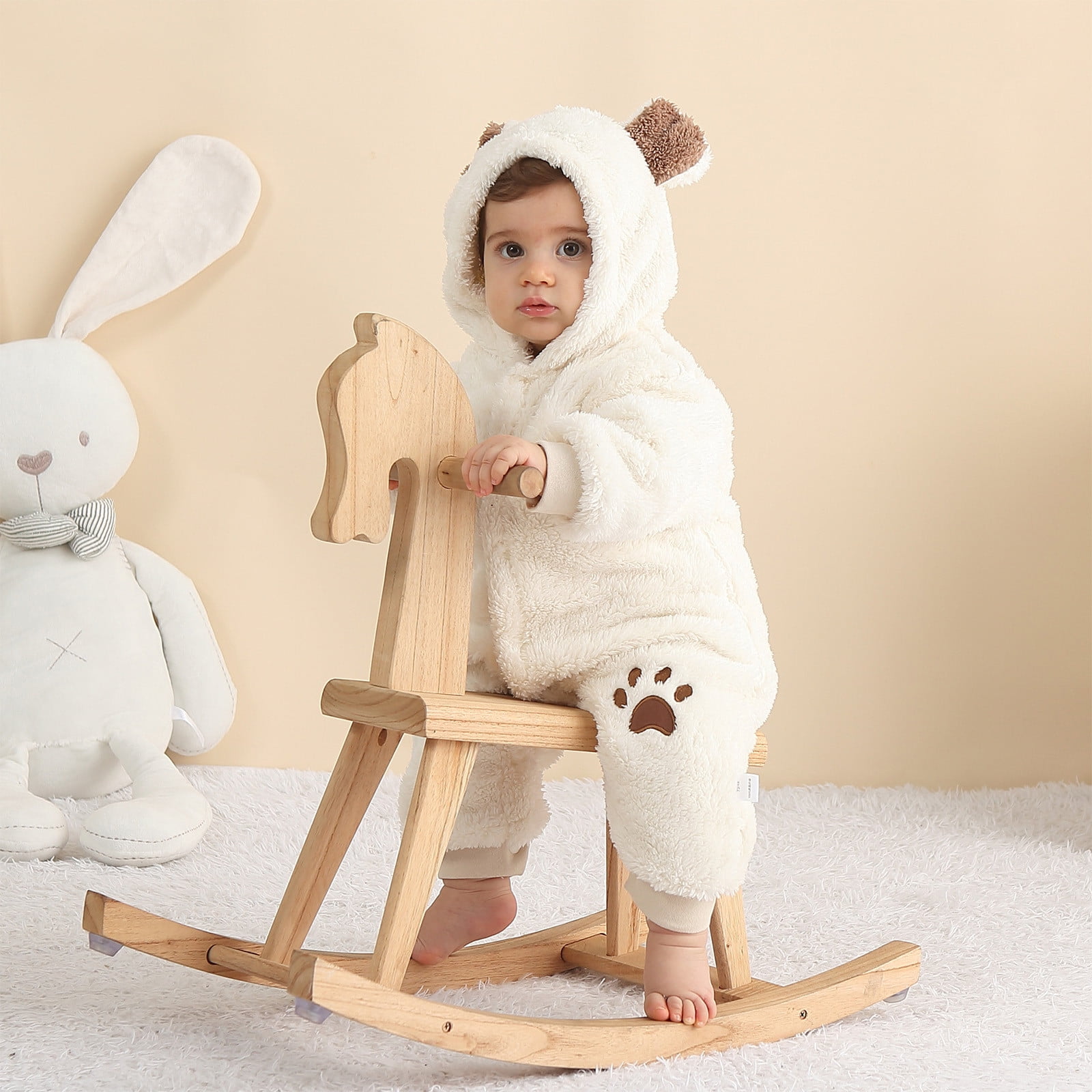 Newborn fleece pajamas hotsell