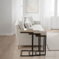 thumbnail image 2 of Carolina Classics Astrid Nesting Table Set in Chestnut and Black, 2 of 5