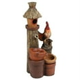thumbnail image 5 of Luxen Home Resin Rooster and Post Outdoor Fountain, 5 of 9