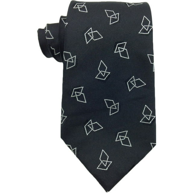 Sean John - Corbata estampada para hombre, color negro, talla única