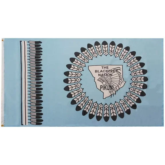 3x5 The Blackfeet Pikuni Nation 100D Woven Poly Nylon Flag