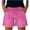 Hot Pink, variant on Womens Stretchy High Waisted Distressed Cut-off Shorts Denim Style Casual Shorts Summer Fashion Streetwear Everyday Bottoms
