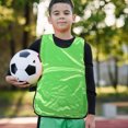 thumbnail image 1 of Luxshiny 6Pcs Soccer Pinnies Sports Training Jersey Polyester Orange for Small Group Matches Training, 1 of 8