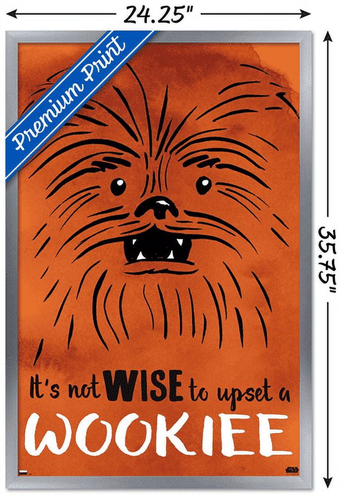 Star Wars: Saga - Upset A Wookiee Wall Poster, 22.375" x 34", Framed