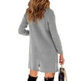 thumbnail image 5 of Sherrylily Women Open Front Cardigan Long Sweaters Cardigan Outerwear Button Down Coats, 5 of 5