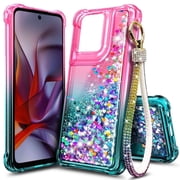 NGB SUPREMACY For moto g POWER 2025 / moto g POWER 2026 Phone Case Wrist Strap Lanyard Shiny Sparkly Glitter Motorola g POWER 2025/g POWER 2026 Case Cover