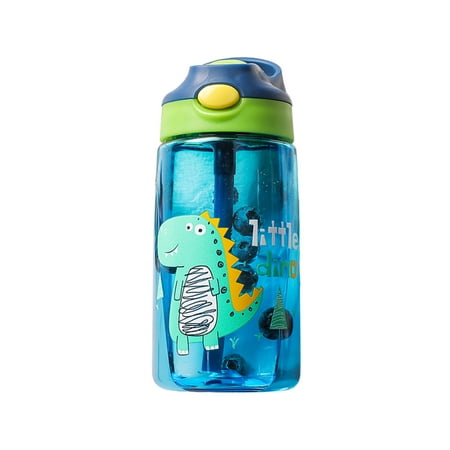 

Kids Water Bottle with Straw for School Leak Proof 480ml Water Bottle BPA-Free Spout Lid for Boys and Girls Outdoor Sport Treavl