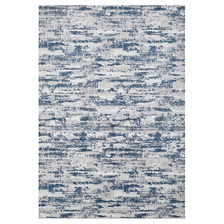 Well Woven Modern Vinatge Tile Print Blue Non-Skid Backing Area Rug - 3'3  x 4'7 - Bed Bath & Beyond - 18608302