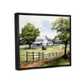 thumbnail image 4 of Stupell Industries Rural Cottage Painting Landscape Painting Black Floater Framed Canvas Art Print Wall Art, 31 x 25, 4 of 10