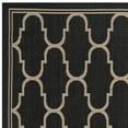 thumbnail image 2 of SAFAVIEH Courtyard Eustacia Geometric Indoor/Outdoor Area Rug, Black/Beige, 4' x 5'7", 2 of 4