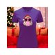 thumbnail image 1 of Playera Blusa Con Estampado De Santa Fashion Con Lentes Y Chicle Ropa De Mujer Color Morado Talla Chica Marca Emil SaEs, 1 of 4
