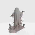 thumbnail image 6 of Liamobondopolis Tattered Ghost Resin Statue with Chain Tombstone Detail for Halloween Tabletop Haunted House Decor 3.94 In, 6 of 8