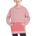 thumbnail image 6 of piuwrlz Sweaters for Girls Hoodie Round Neck Long Sleeves Without a Hat Sweater Pink Size 5 Years, 6 of 8