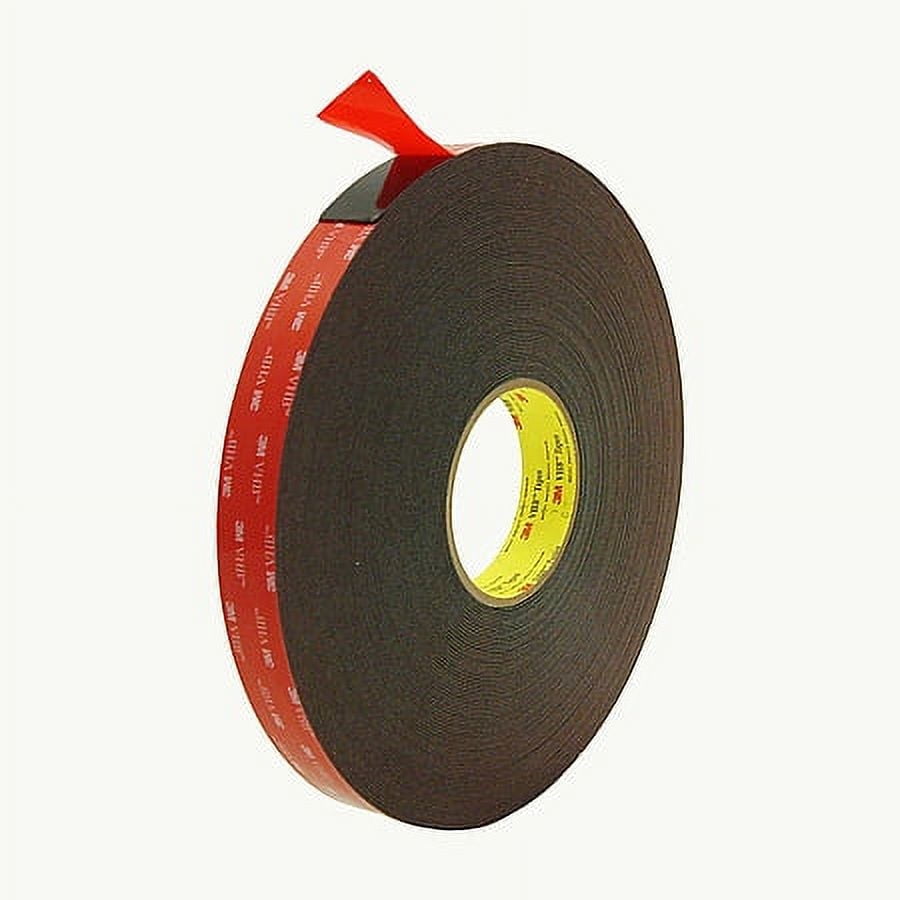 Genuine 3M 1" (25mm) X 108 Ft 36 Yards VHB Double Sided Foam Adhesive Tape 5952 Grey Automotive Gopro Mounting Very High Bond Strong Industrial Grade