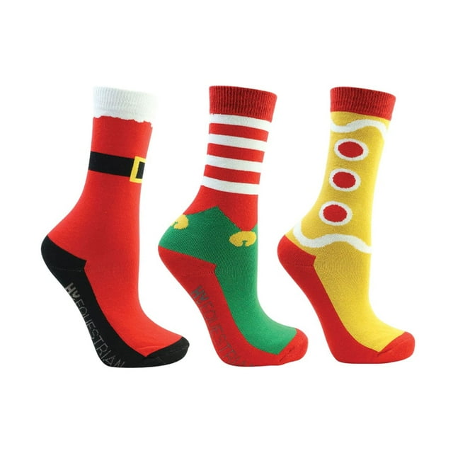 Hy Chaussettes de Noël Festives pour Garçons/filles (Lot de 3)