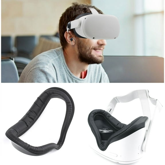 Interface & Face Cover Eye Pad for Oculus Quest 2,  Compatible with Oculus Quest 2 Original Spacer, Sweat-Proof, Lightproof, Non-Slip, Washable