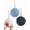 3-pack White, Light & Dark Blue, variant on Fuzzy Ball Hand Towels (Value Pack of 3) New Triple Color Hand Towel Collection - Creative Bath Towel Set Dry Instantly with These Bathroom Towels (3-Pack White, Gray & Brown)