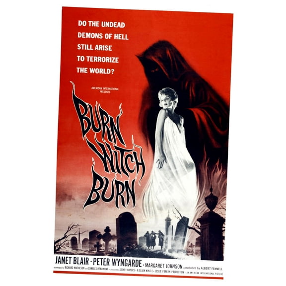 Poster Time Burn Witch Burn Movie Poster 11inx17in Mini Poster 11x17 poster Color Category: Multi, Unframed, Ages: Adults