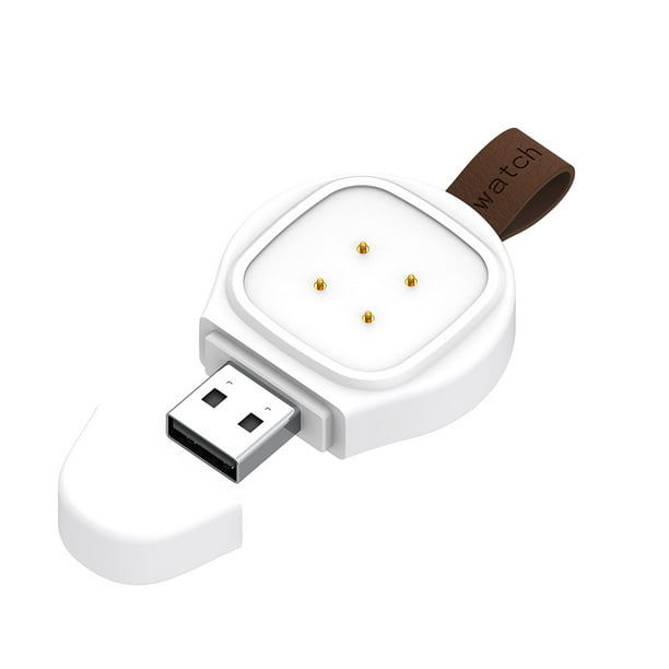 Cargador de reloj magnético inalámbrico para Fitbit Versa 3/Sense Stand (USB blanco) Ehuebsd Para estrenar