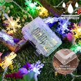 thumbnail image 4 of Luces de copo de nieve de colores, 50 luces LED de 16,08 pies, luces navideñas de copos de nieve con control remoto, 8 modos, 4 of 5