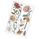 thumbnail image 4 of Pegatina de pared de flores rústicas Papatín de pared extraíble Arte de pared de mariposa para limpiar la calcomanía de pared floral decoración del, 4 of 8