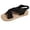Black, variant on Women's Elastic Flat Espadrille Sandals, Comfort Open Toe Elastic ankle strap Walking Summer Shoes, With Back Strap On Summer Beach Soft Casual(Orange,8.5)