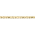 thumbnail image 2 of Real 14kt Yellow Gold 3mm Concave Anchor Chain; 20 inch; Lobster Clasp; for Adults and Teens; for Women and Men, 2 of 4