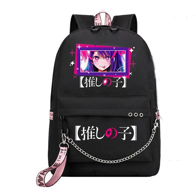 Mochila escolar Oshis No Ko Anime para estudiantes, 32 x 15 x 45 cm