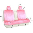 thumbnail image 4 of FH Group Doe16 Fluffy Faux Rabbit Fur Rear Car Seat Cushion, for Most Cars, Trucks, SUVs or Vans - Pink, 4 of 7