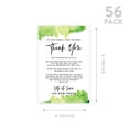 thumbnail image 5 of Koyal Wholesale Ombre Blue Watercolor Wedding Thank You Place Setting Cards for Table Reception, Dinner Plates, 56-Pack, 5 of 5