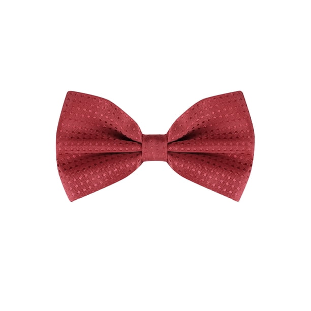 CORBATA DE LAZO PREHECHA INSPIRE CHIC PARA HOMBRES CON PUNTOS DE POLKA, CORBATAS PARA BODAS Y FIESTAS, ROJA, TALLA ÚNICA