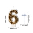 thumbnail image 3 of DefiDgd Birthday Colorful Candle for Cake,Golden 0-9 Pearl Style Number Candle for Birthday Party Anniversary Cake Decorations(Number 6), 3 of 6