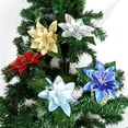 thumbnail image 5 of HAOSHICS 10Pcs Christmas Artificial Flowers, Christmas Artificial Pine Cones Berry Stems Bouquets for Xmas Wreath DIY Crafts Floral Arrangement Party Gift Decor (blue), 5 of 8