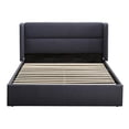 thumbnail image 3 of Zanmintaobo Full Lift up Storage Bed with Wingback Headboard,Hydraulic Linen Upholstered,Metal Frame,No Box Spring Needed,Easy Assembly,Dark Gray, 3 of 5