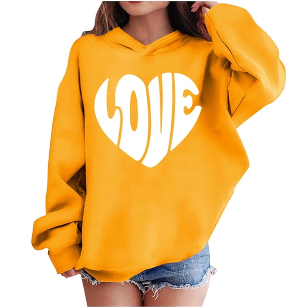 Sudadera con capucha y estampado de corazón de San Valentín, sudadera de manga larga para niños y niñas, chaqueta para niñas de talla mediana y grande.