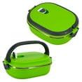 thumbnail image 5 of Lunch Box Container Thermal Lunch Box Stainless Steel Insulated Food Storage Supper Dinner Lunch Box 1 Layer Green, 5 of 8