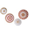 thumbnail image 1 of relayinert 4pack/lot Stylish Straw Rattan Wall Decor Plate Unique Style Exquisite Straw Rattan Wall Decoration, 1 of 1