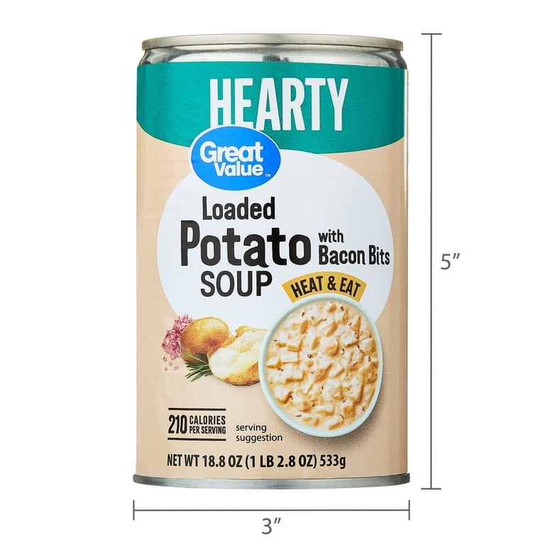 4 pack) Great Value Traditional Vegetable Soup, 18.8 oz Can