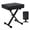 Black, variant on EDX Adjustable Height Piano Bench/Music Performance Stool - 3-Level Height Adjustment, Non-Skid Design,High-Density Sponge Padded, Portable & Foldable X-Style Seat, 250LBS Weight Capacity,Black